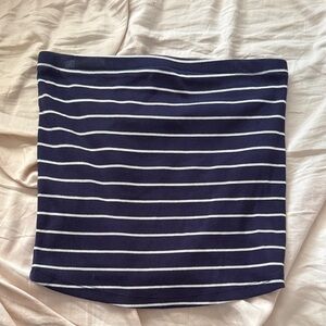 a new day Navy and White Striped Pencil Skirt